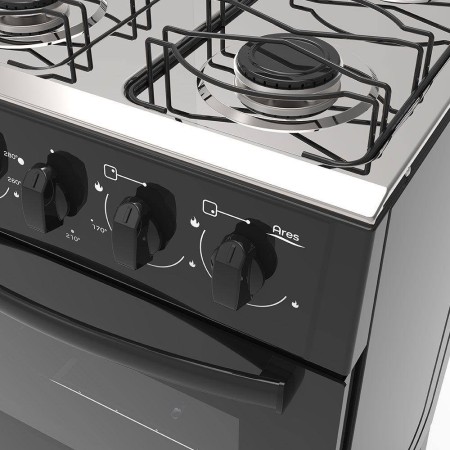 Fogão Ares Realce 4 Bocas Preto Com Acendimento Automático - Image 2