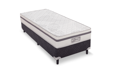 Conjunto Box Solteiro Comfort Reconflex Molas Ensacadas 88x188x66cm
