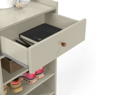 Sapateira Hall Patrimar Com assento 01 Gaveta Off White - Image 3